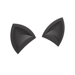 Orelha de Gato para Capacete - Estilo Divertido-moto/decoração/capacete/divertido/suporte-preto - 3