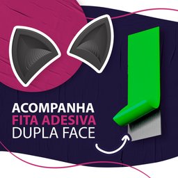 Orelha de Gato para Capacete - Estilo Divertido-moto/decoração/capacete/divertido/suporte-preto - 5