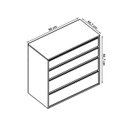 Ver imagem 4 de Comoda 4 Gavetas Co19 Branco Novam