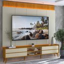 Ver imagem 1 de Magnifico 220 Painel + Magnifico 212 Rack com Led K/pés [conjunto] Cor:naturale e Off White