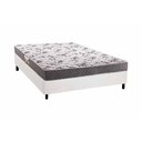 Ver imagem 1 de Conjunto Box Casal: Colchão Espuma Herval D28 / Ag65 Ortopedic Black + Base Crc Courano White (