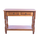 Ver imagem 3 de Aparador Rústico em Madeira com 2 Gavetas - Imbuia Glazer