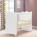 Ver imagem 2 de Berço Infantil para Quarto de Bebê Doce Sonho com Rodízios Branco