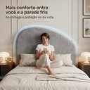 Ver imagem 5 de Cabeceira Cama Box Queen Colli 160cm Estofada Orgânica Moderna Suede Cinza - Desk Design
