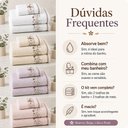 Ver imagem 4 de Jogo de Toalhas Banho e Rosto 100% Algodão Jacquard Macia Alta Absorção 4 Peças Yuna Karsten