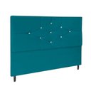 Ver imagem 2 de Cabeceira Cama Box Casal 140 Cm Camboriú Suede Azul Tiffany