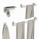 Ver mais imagens de Kit Acessórios Para Banheiro Branco 4 Peças ELG