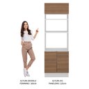 Ver imagem 6 de Torre Quente Madesa Stella 70 cm 3 Portas Branco/Rustic