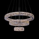 Ver imagem 1 de Lustre Pendente Anel Alliance triplo em Cristal com LED em 3 tonalidades 90w Bivolt