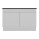 Ver imagem 5 de Balcão Cozinha Gabinete Pia 120cm 2 Portas com Rodapé Veneza Multimóveis Mp2239 Branco