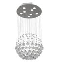 Ver imagem 1 de Lustre de Cristal Legitimo Globo 40cm Sala de Estar Mesa Jantar Quarto Living G140 - 0,80 CM