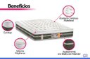 Ver imagem 3 de Cama Box Baú Casal: Colchão Molas Tecnopedic Castor Silver Star Air Max 3D + Base Crc Suede