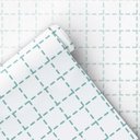 Ver imagem 4 de Papel de Parede Infantil - Quadriculado Traços Azul Arte Destaque 3,50 Metros