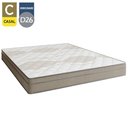 Ver imagem 2 de Cama Box Baú Casal Sintético + Colchão de Molas Ensacadas Portobel Ipanema - 138x188x66cm Cor:cinza