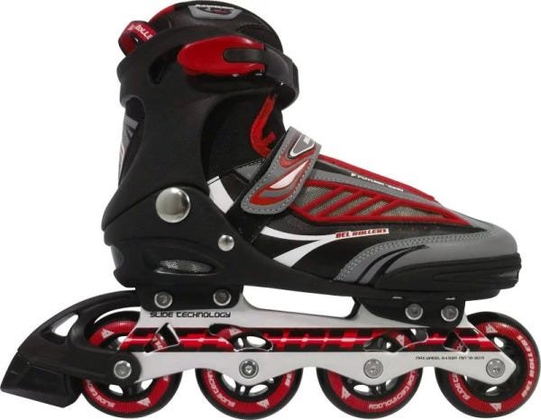 Inline Rollers Patins B Future 7000 ABEC-7 Aluminio 40 - Vermelho - 1