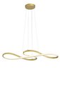 Ver imagem 1 de Pendente Moderno Dourado 80cm Led 36w 3000k Bivolt 14534-pl