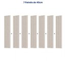 Ver imagem 5 de Painel Ripado para TV até 86 Polegadas 280x250cm Aruá CabeCasa MadeiraOriginals Off White