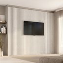 Ver imagem 1 de Painel Ripado para TV até 86 Polegadas Planejado 280x250cm Aruá CabeCasa MadeiraOriginals Off White