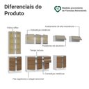 Ver imagem 4 de Armário de Cozinha Completa 100% Mdf 300 Cm Smart Madesa 04 Branco/rustic/crema