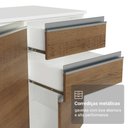 Ver mais imagens de Armário de Cozinha Completa 100% Mdf 300 Cm Smart Madesa 04 Branco/rustic/crema