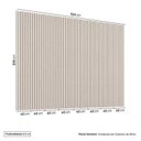 Ver imagem 3 de Painel Ripado para TV até 86 Polegadas Planejado 320x230cm Aruá CabeCasa MadeiraOriginals Off White