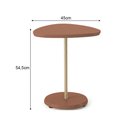 Ver imagem 4 de Mesa de Apoio Design Moderno para Sala com Estrutura Resistente Terracota Bel
