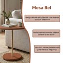 Ver imagem 2 de Mesa de Apoio Design Moderno para Sala com Estrutura Resistente Terracota Bel