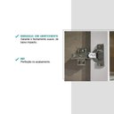 Ver imagem 4 de Armário Aéreo Milla com Portas de Vidro e Branco Mdf 120cm Carraro
