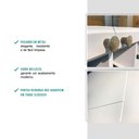 Ver mais imagens de Armário Aéreo Milla com Portas de Vidro e Branco Mdf 120cm Carraro