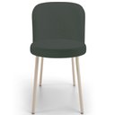 Ver imagem 3 de Cadeira para Sala de Jantar Cozinha Estofada Gavi Arena L02 Linho Verde Musgo - Lyam Decor