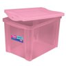 Caixa Organizadora Plástica Alta Rosa 30l Radical Color Ordene - 2