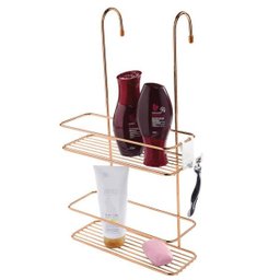 Suporte Para Shampoo De Box Com Gancho Móvel-Rose Gold 1168RG Aramados Future - 1