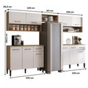 Ver imagem 5 de Armário de Cozinha Compacta Arizona Lux Carraro Branco