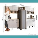 Ver imagem 7 de Armário de Cozinha Compacta Arizona Lux Carraro Branco