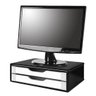 Conj com 4 Suportes Para Monitor em MDF BLACK Piano com 2 Gavetas BRANCAS - 2