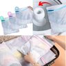 Saco Saquinho Máquina Lavar Roupa 3 Unidades (P, M, G) Íntima Delicada Bebê Sacola Lavagem Protetor - 7