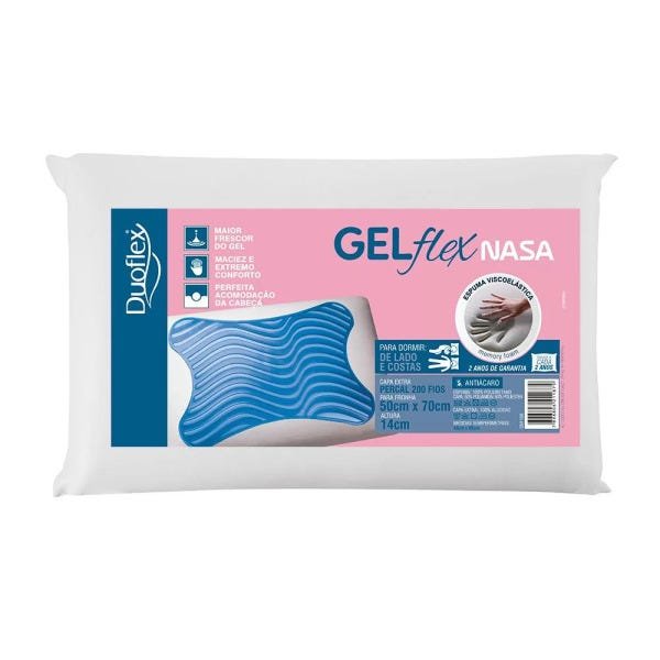 Travesseiro Nasa GelFlex Duoflex - 14 cm - 3