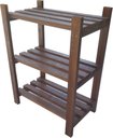 Ver imagem 3 de Estante Modular 3 Prateleiras Madeira Maciça 65x50x29 Cm Pintada Neonx:osmocolor Mogno Semi Trans