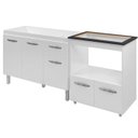 Ver imagem 1 de Balcao Cooktop 4 Bocas e Pia 120cm Branco Mobbs