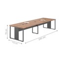 Ver imagem 2 de Mesa de Reunião 240 Mexico Noce Preto