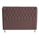 Ver imagem 1 de Cabeceira de Cama Box Jully Queen 160 Cm Botão Strass Suede Rosê Eli Móveis