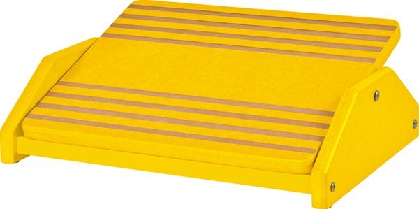 Apoio Ergonômico para Pés em MDF Amarelo Ajustável Souza 3706