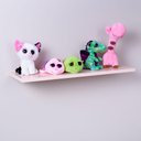 Ver imagem 4 de Kit com 3 Prateleiras 40 X 20cm Suporte Invisivel - Cor Rosa Bebe