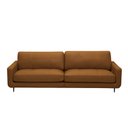 Ver imagem 6 de Sofá Decorativo Isaac 4 Lugares Sala de Estar 270cm Pés em Aço Couro Caramelo G88 - Gran Belo