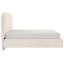 Ver mais imagens de Cama Queen Flutuante com Cabeceira 160cm Aura W01 Suede Bege - Lyam Decor