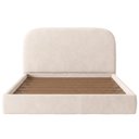 Ver imagem 7 de Cama Queen Flutuante com Cabeceira 160cm Aura W01 Suede Bege - Lyam Decor