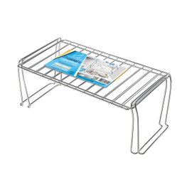 Conjunto com 2 Prateleiras Empilháveis Cromada - 1