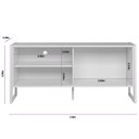 Ver imagem 2 de Rack para Tv até 55 Polegadas Belluno com 1 Porta - Nature / Off White
