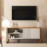 Rack para Tv até 55 Polegadas Belluno com 1 Porta - Nature / Off White - 1