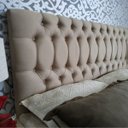 Ver imagem 1 de Cabeceira Cama King Paris Premium Linho Bege 195 x 120